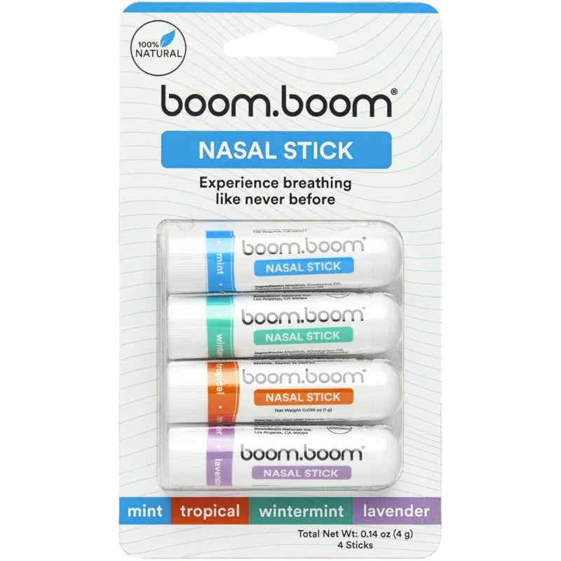 👉 Boom Boom Nasal Stick - Instant Energy & Clear Breathing (4-Pack)